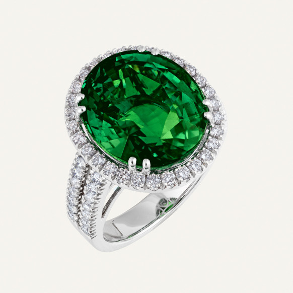 Bague Coralie tourmaline verte