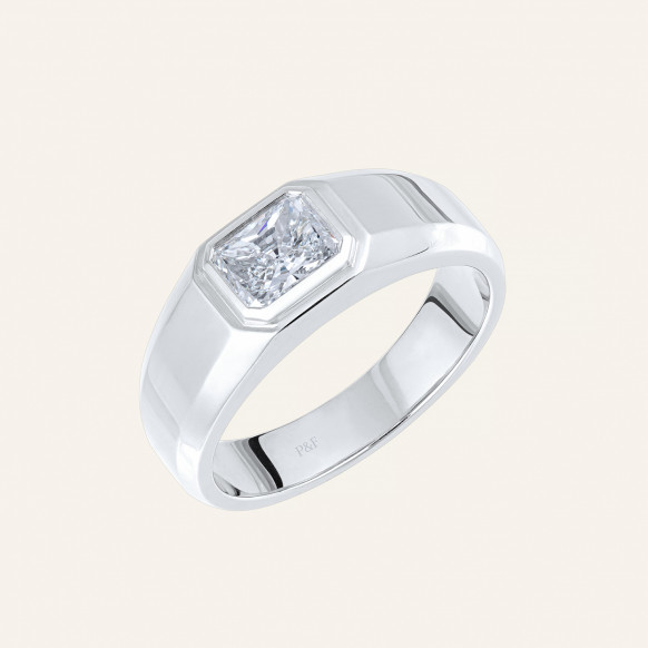 Bague Jonc diamant radiant