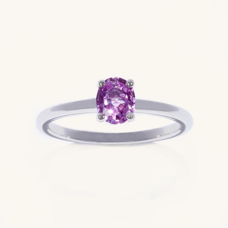 Bague Alma saphir rose